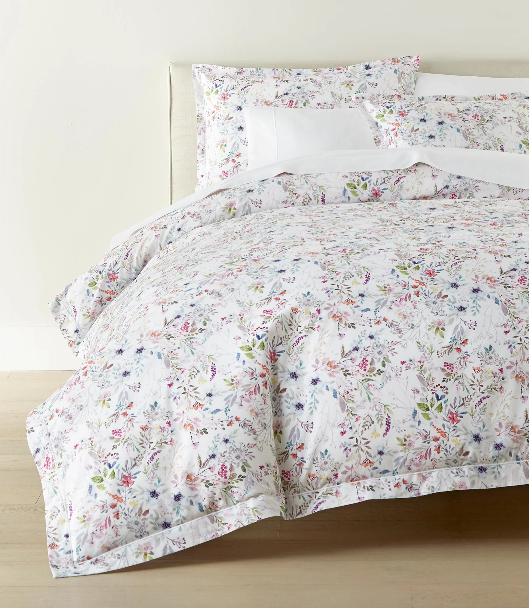 Chloe Floral Percale Duvet Set - Image 2