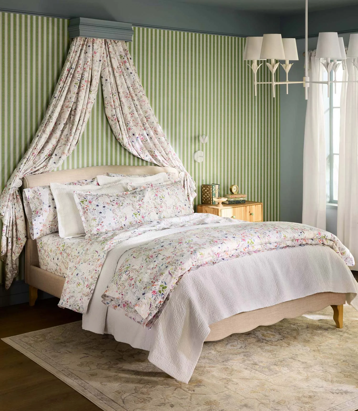 Chloe Floral Percale Sheet Set - Image 4